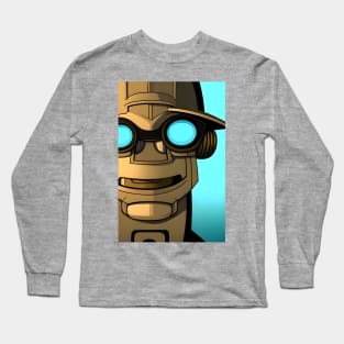 Brown robot man Long Sleeve T-Shirt